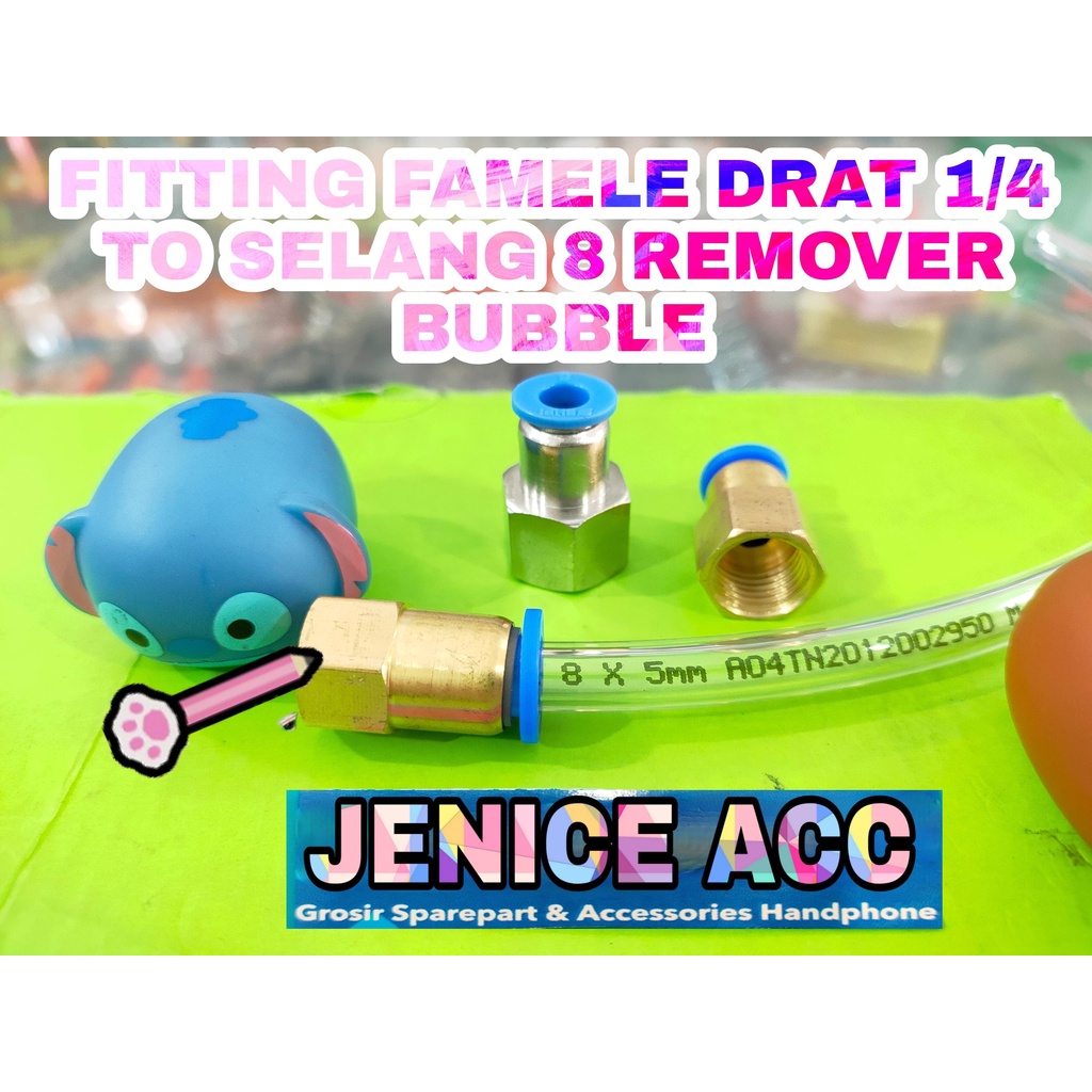 FITTING FAMALE 1/4 DRAFT TO SELANG 8MM REMOVER BUBBLE NEPTO BR-3