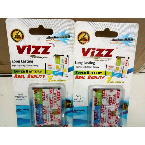 Battery Baterai Batre Vizz Advan S4G Double Power Original