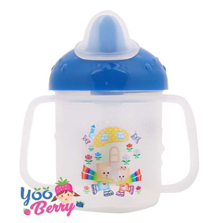 Ninio Training Spout Cup Gelas Minum Bayi Anti Tumpah Tahan Panas Berry Mart