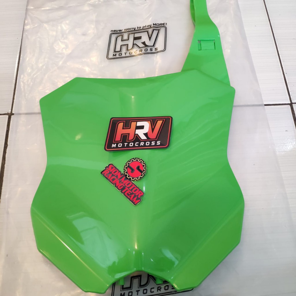 Papan Nomor Kawasaki KXF 250 / KXF 450 Hijau HRV