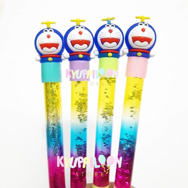 

Pulpen Gel Unik Lucu Glitter Doraemon
