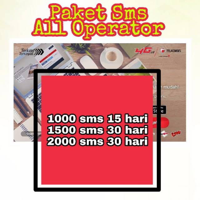 Paket sms telkomsel All operator 15 hari 30 hari