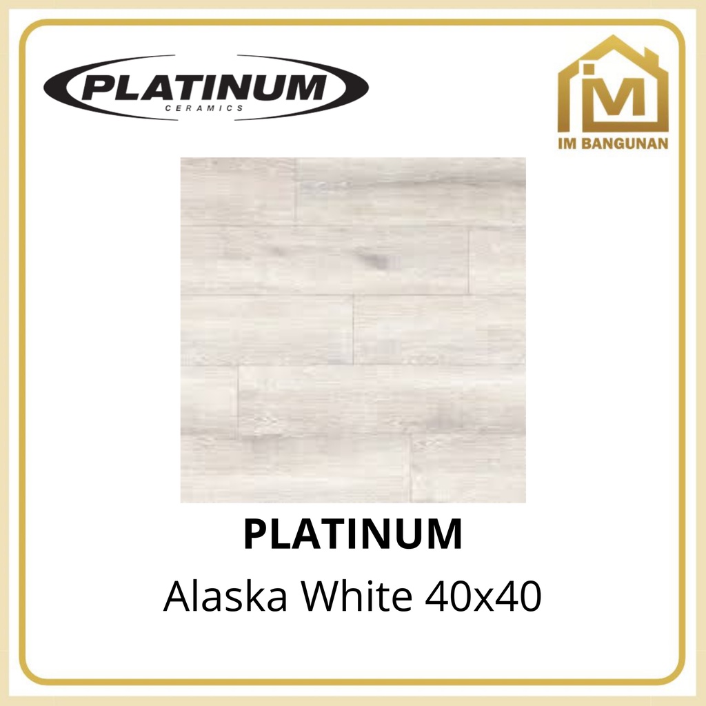 Keramik Lantai Platinum 40x40 Alaska White KW1