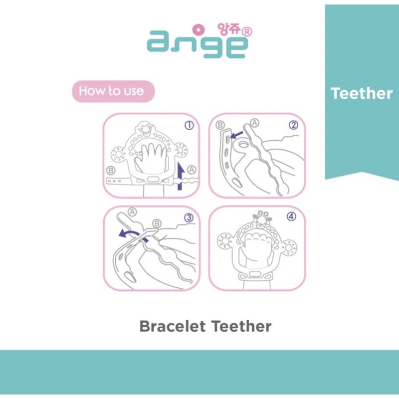 ANGE BRACELET TEETHER 3M+ - Ange Teether Gigitan bayi