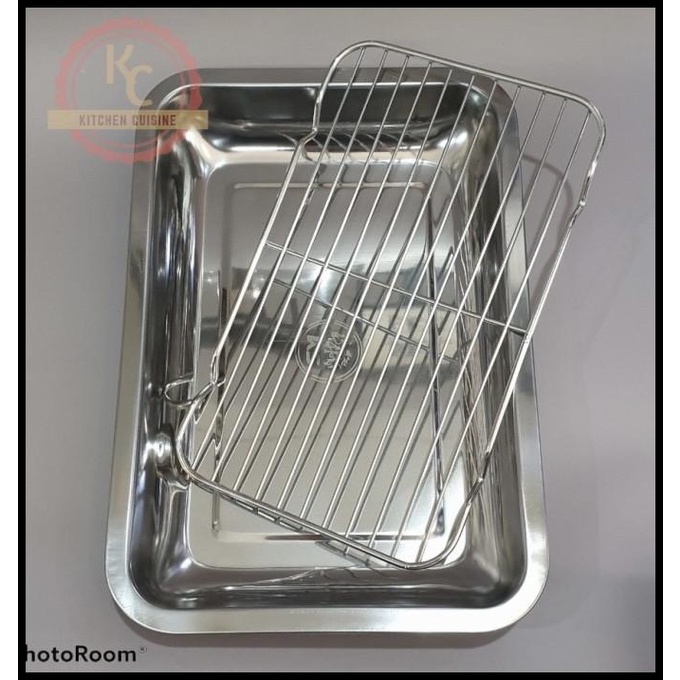 Nampan Set Cooling Rack Stainless 32 X 22 / Peniris / Nampan Oven