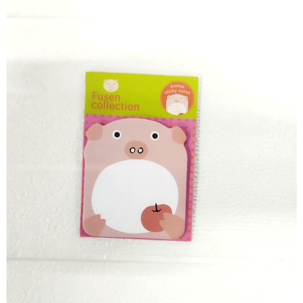 ❄ OSZI ❄ R457 Sticky Note Animal / Kertas Memo Binatang-BABI