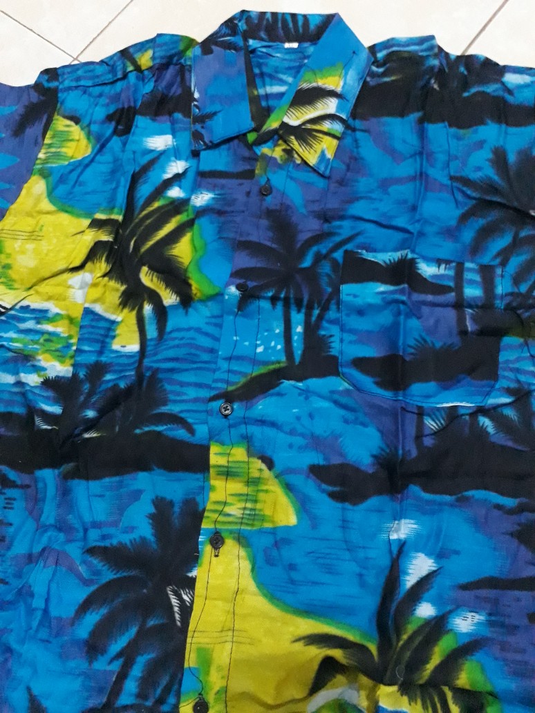 Baju Pantai Bali Pria Dan Wanita Surfing Tropical Summer Aloha Hawaii Hits Jaman Now