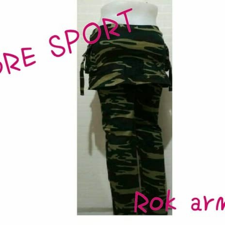 Wanitatrainingcelana- Celana Senam Army Rok Jumbo Xxxl -Celana-Training-Wanita.