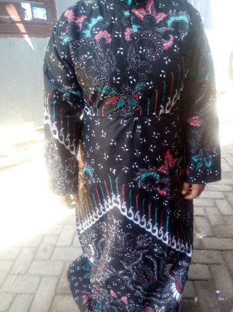 Gamis Batik Syari Madiya Katun Unggul Jaya Dress Kombinasi Mic Wolfice Sopal All Size Fit To Xl 102
