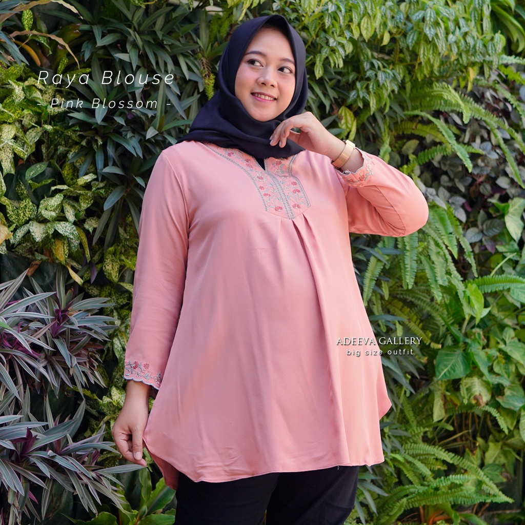 ADEEVA Raya Blouse Jumbo Original 5 Ukuran