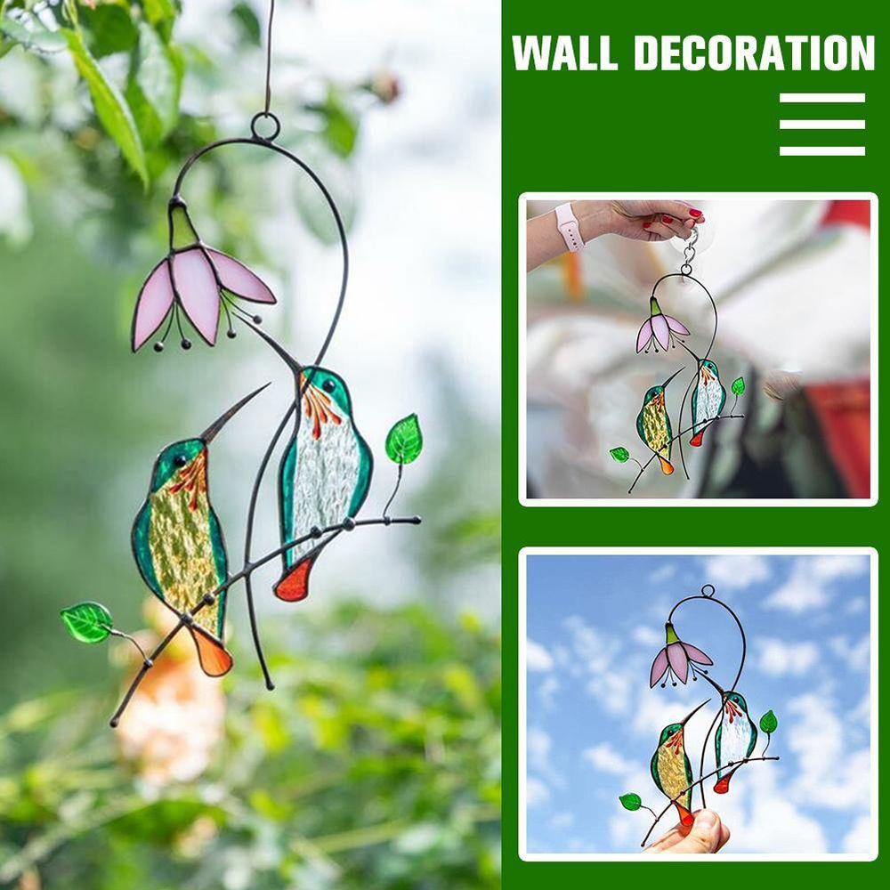 Solighter Burung Dekorasi Indoor &amp; Outdoor Taman Liontin Handmade Kerajinan Patung