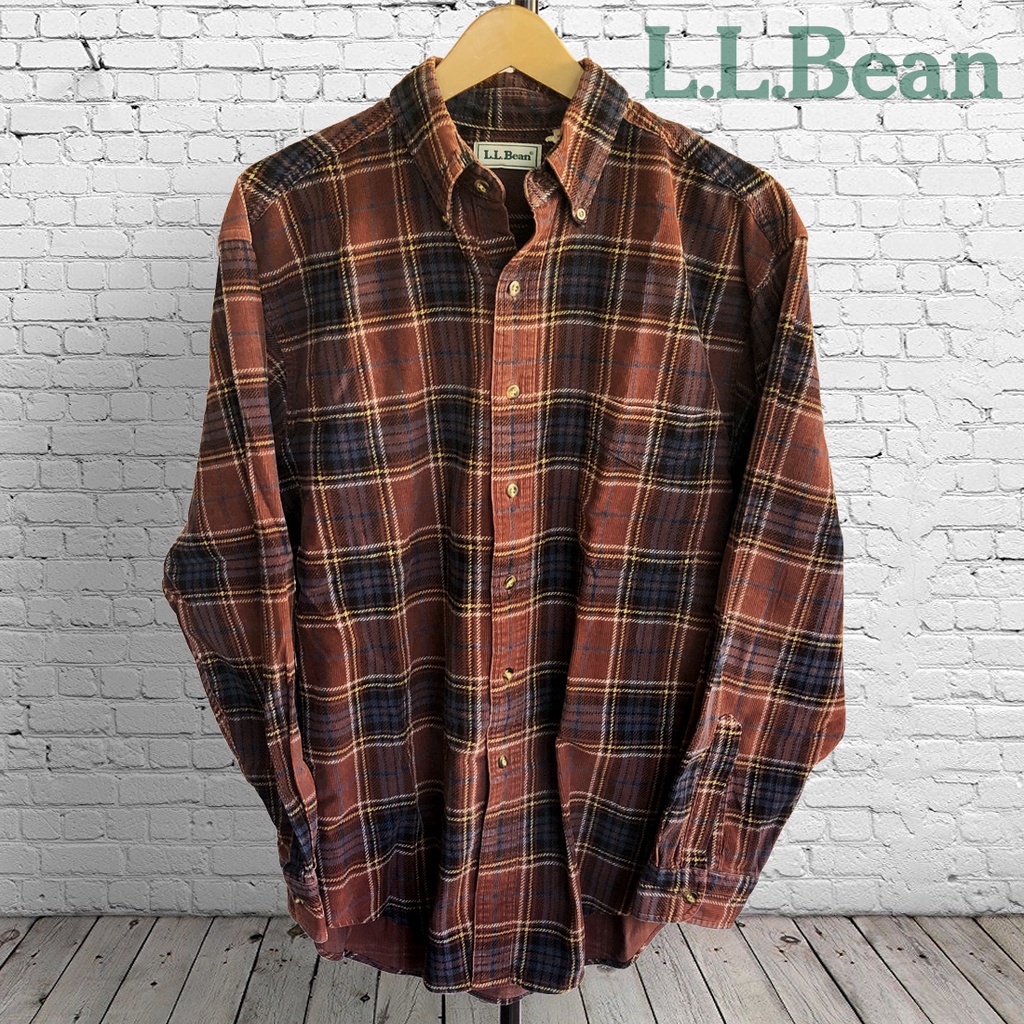 Flannel Corduroy LL Bean Original Kemeja Flanel - XL