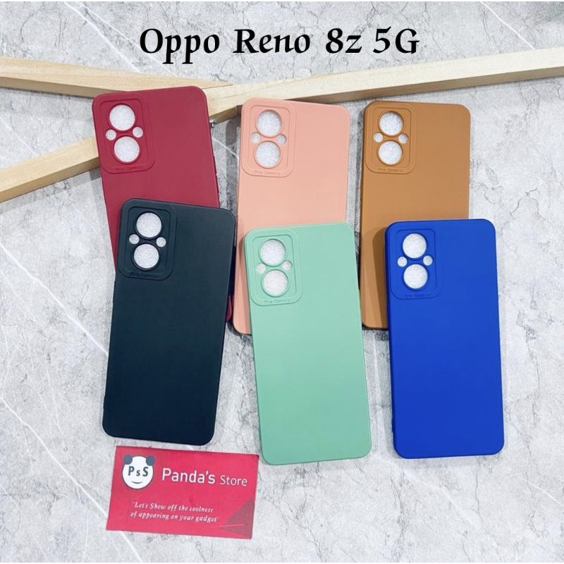 Softcase Pro Camera Oppo Reno 8z 5G Candy Case Full Color 3D Silikon TPU