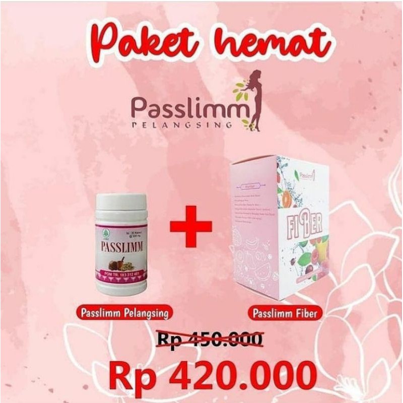 PAKET HEMAT PASSLIMM KAPSUL & FIBER