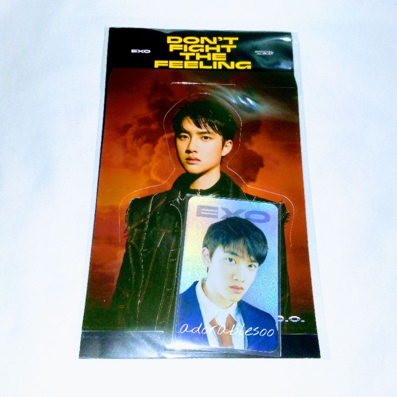 [ READY STOCK ] PHOTOCARD PC D.O. KYUNGSOO EXO HOLO STANDEE DFTF DON'T FIGHT THE FEELING FULLSET WIT