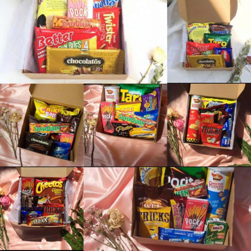 

box snack bisa request sendiri juga yahh
