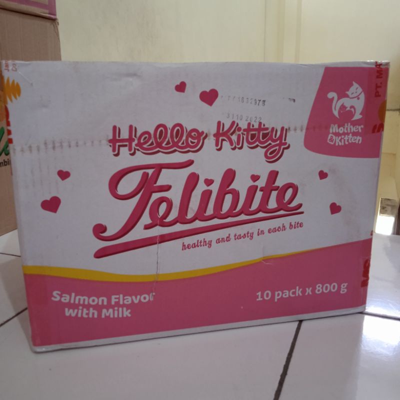 cat food Felibite Mother &amp; Kitten 800gr Makanan Kucing Induk &amp; Kitten (1Dus x 10pcs)