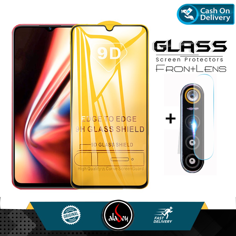 Paket Tempered Glass Layar Dan Tempered Glass Camera Lens Realme 5S