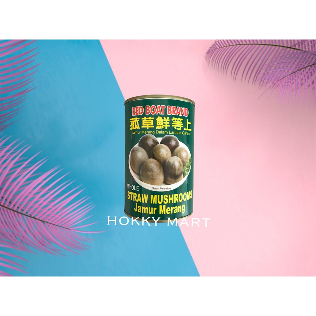 

(HOKKY) Jamur Merang Kaleng 425 GR RED BOAT BRAND / Whole Straw Mushrooms