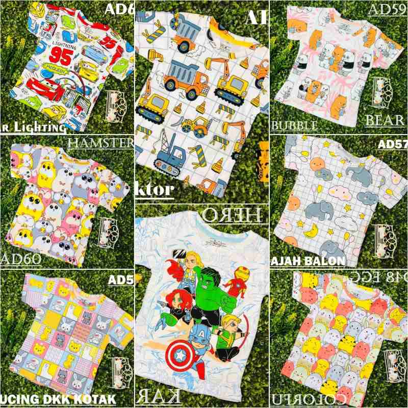 BAJU ANAK TANGGUNG MURAH / KAOS PRINTING UNISEX COWOK CEWEK