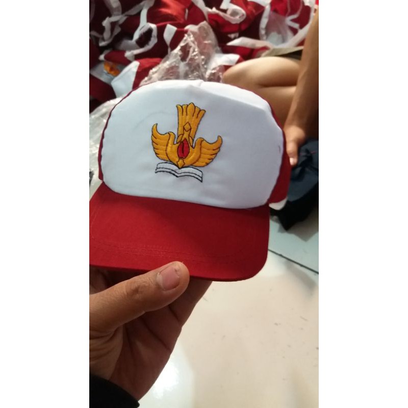 Topi sd merah putih /20pcs/perkodi