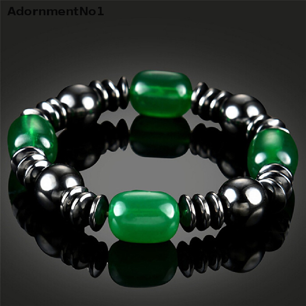 (AdornmentNo1) Gelang Tangan Magnetik Manik-Manik Batu Alam Untuk Terapi Kesehatan / Menurunkan Berat Badan