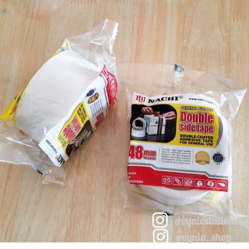 

SELOTIP / DOUBLE SIDE TAPE NACHI 48 MM / ISOLASI BOLAK BALIK