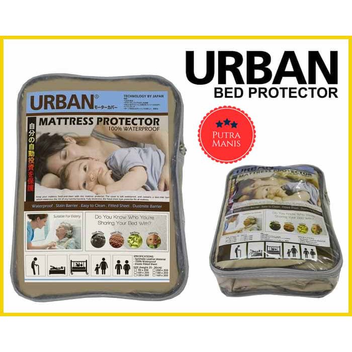 Bed Cover Protector Urban Mattress Anti Air Super Size 200x200 sprei bayi anti ngompol seperai ompol