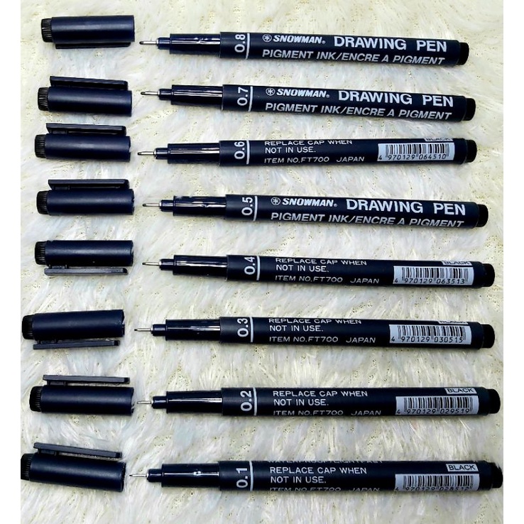 

Drawing Pen Snowman 0,1/0,2/0,3/ 0,4/0,5/0,6/0,7/0,8Hitam
