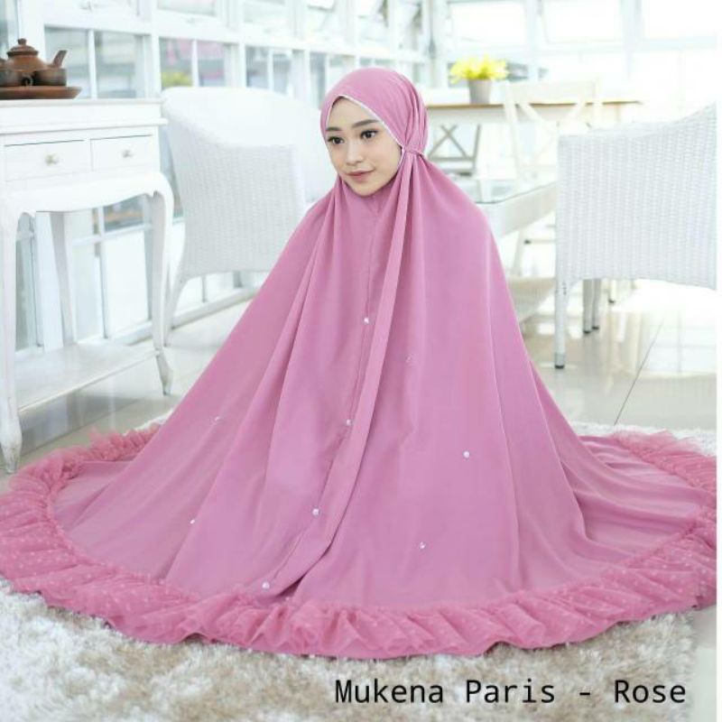 preloved mukena dalanova d'paris rose