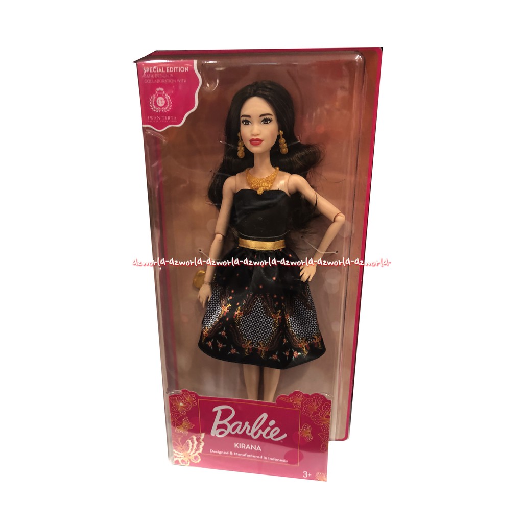 Barbie Kirana Batik Dress Boneka Berbie Baju Batik Designer Indonesia