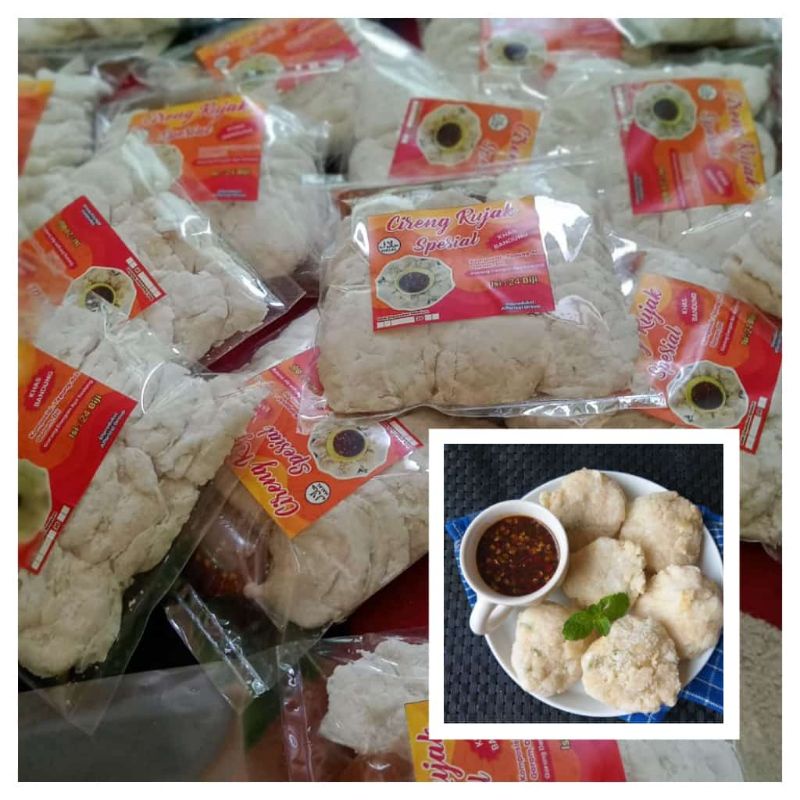 

Rujak Cireng Spesial isi 24 pcs Cireng Crispy Sambal Rujak