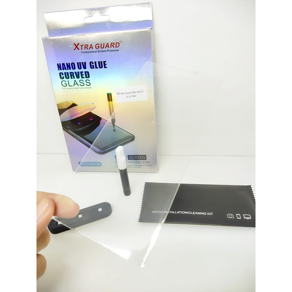 UV Glass Samsung Note 20 Ultra 6.9 inchi Tempered Glass 3D Curve FULL SCREEN Nano UV FULL GLUE