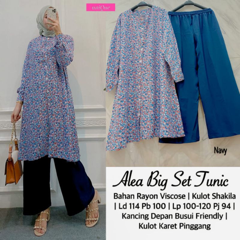 Alea Big Set Tunik//Setelan Pakaian Wanita