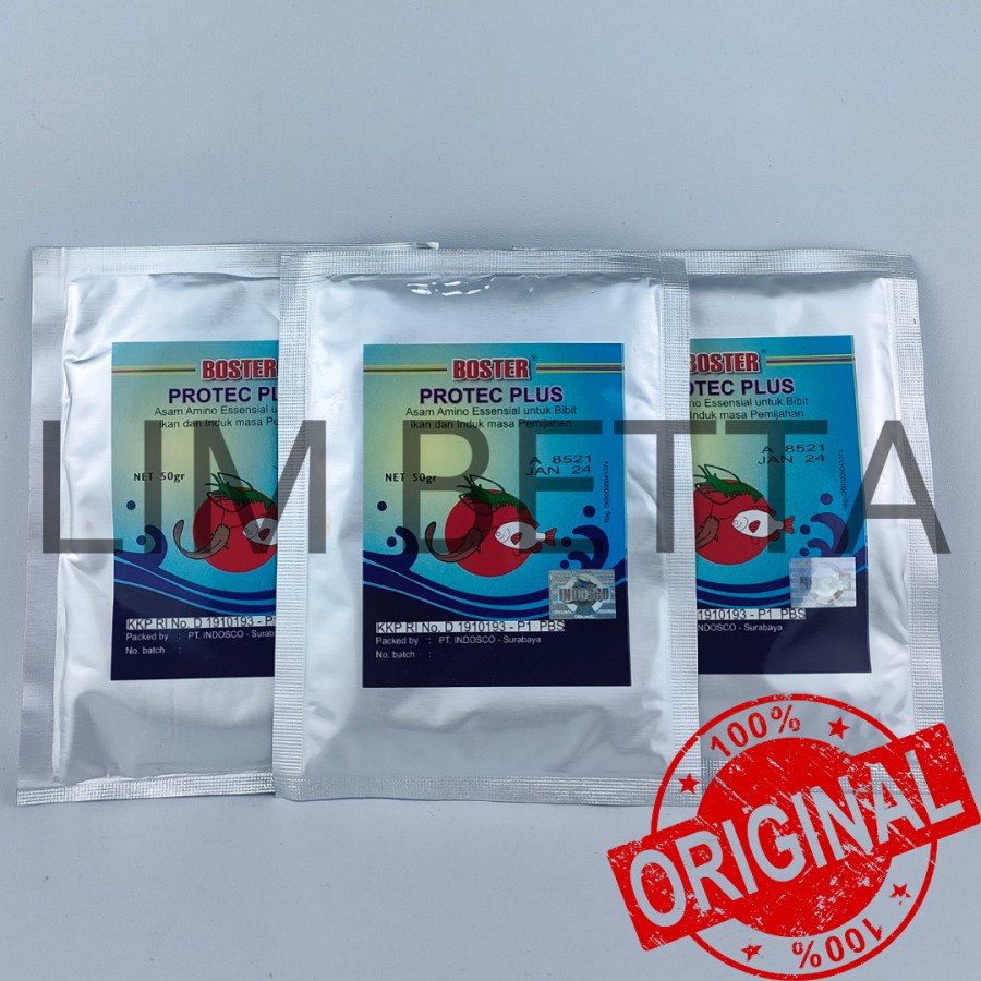 BOSTER PROTEC PLUS 50 GRAM / ASAM AMINO UNTUK IKAN DAN UDANG