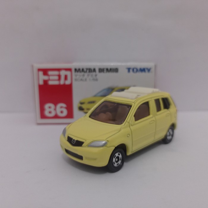 Tomica No 86 Mazda Demio yellow diecast mobil tomy biru limited murah