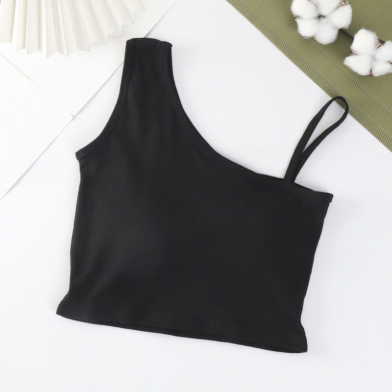 Victoria Tank Top Wanita Dengan Tali Strap Dan Bahan Adem Bergaya Tanktop bra 1096