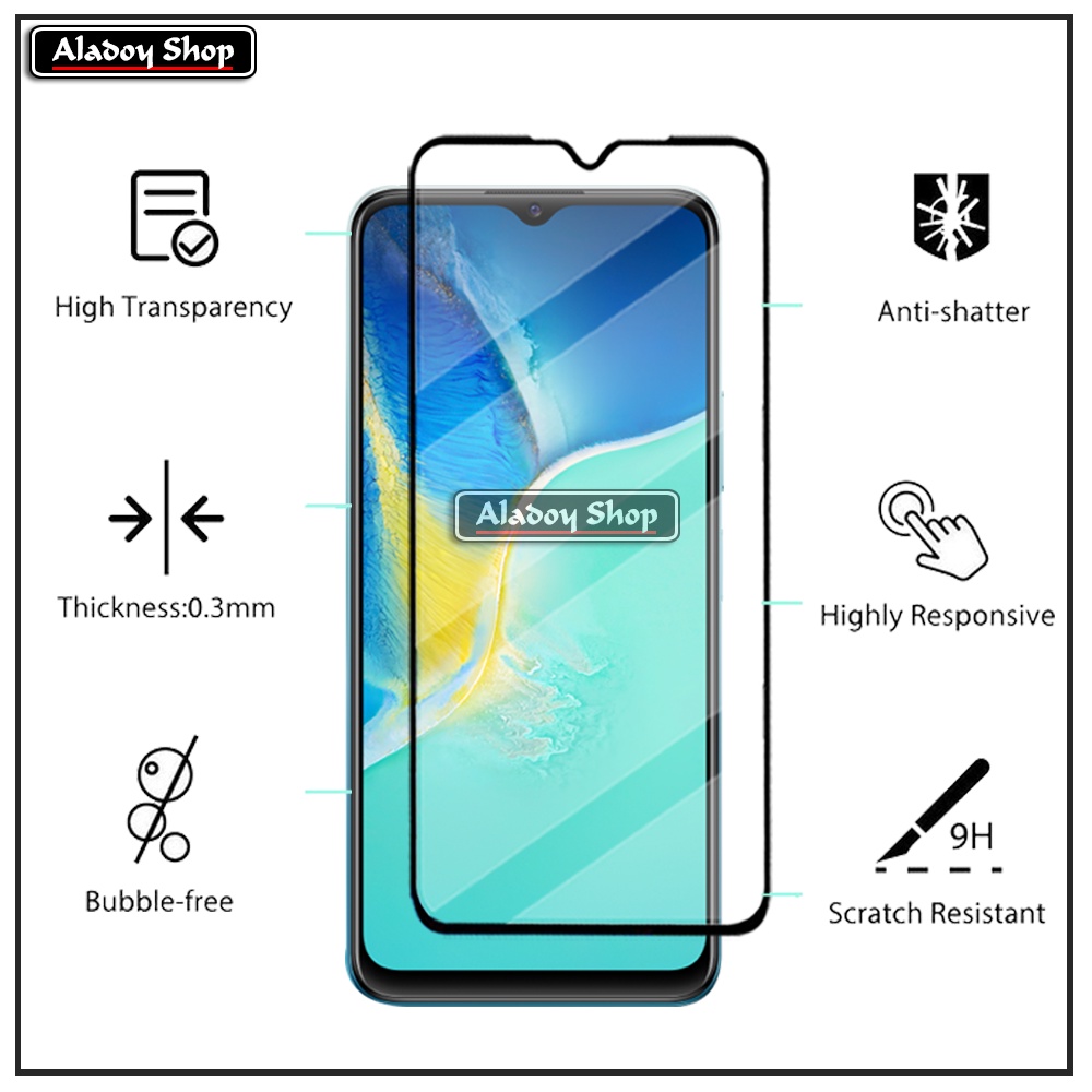 PAKET 2 IN 1 Tempered Glass Layar Vivo Y15S 2021 + Tempered Glass Camera