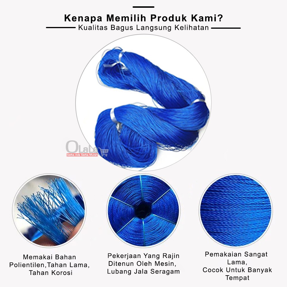 JARING NET TANAMAN - PERANGKAP IKAN POW-3531