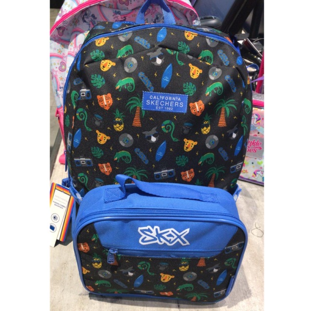 SALE Skechers Bag Boy 2in1 (FREE LUNCH BAG) Tas sekolah anak laki laki ransel