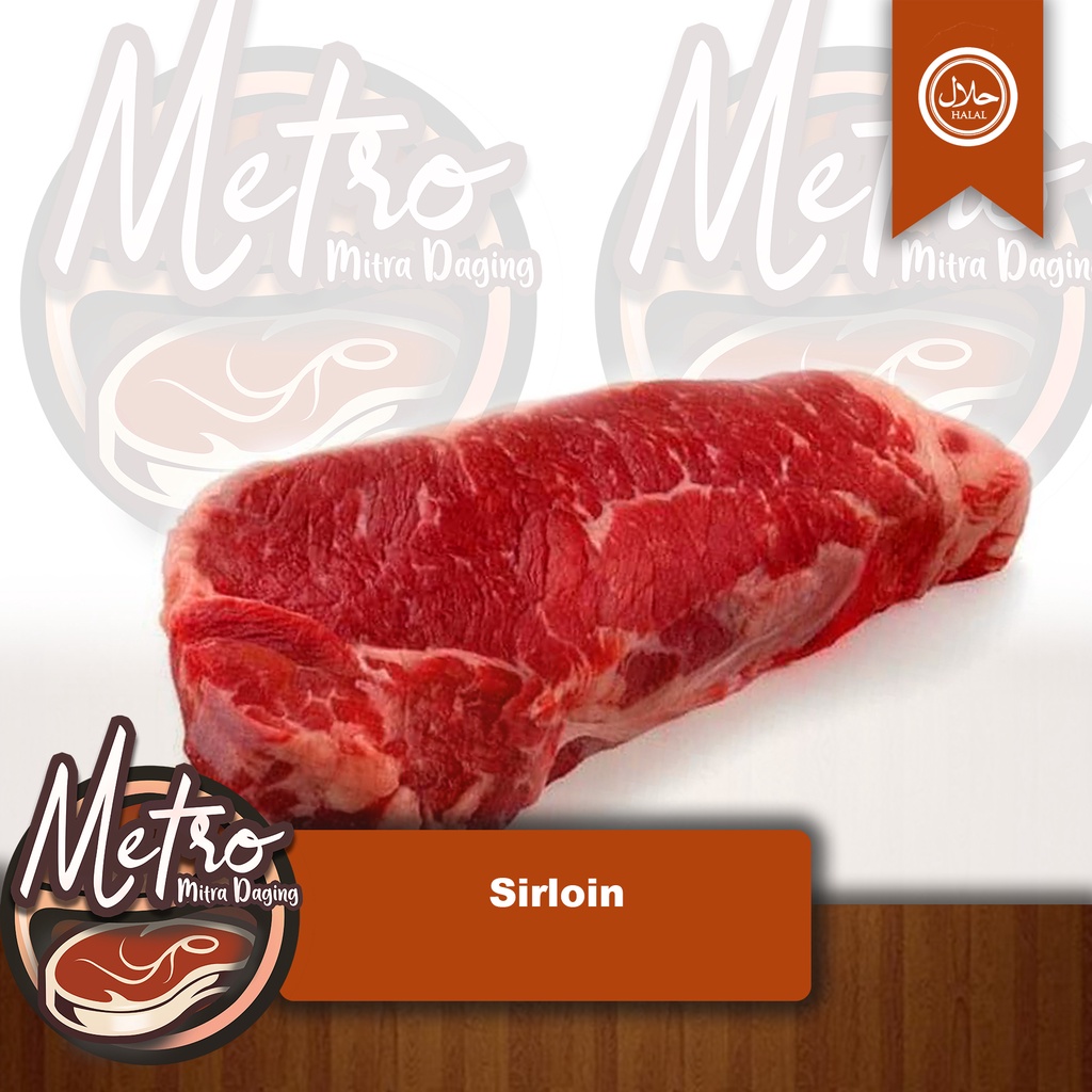 

Daging Sapi Sirloin / Has Luar Premium Quality Frozen Kemasan 500 Gr