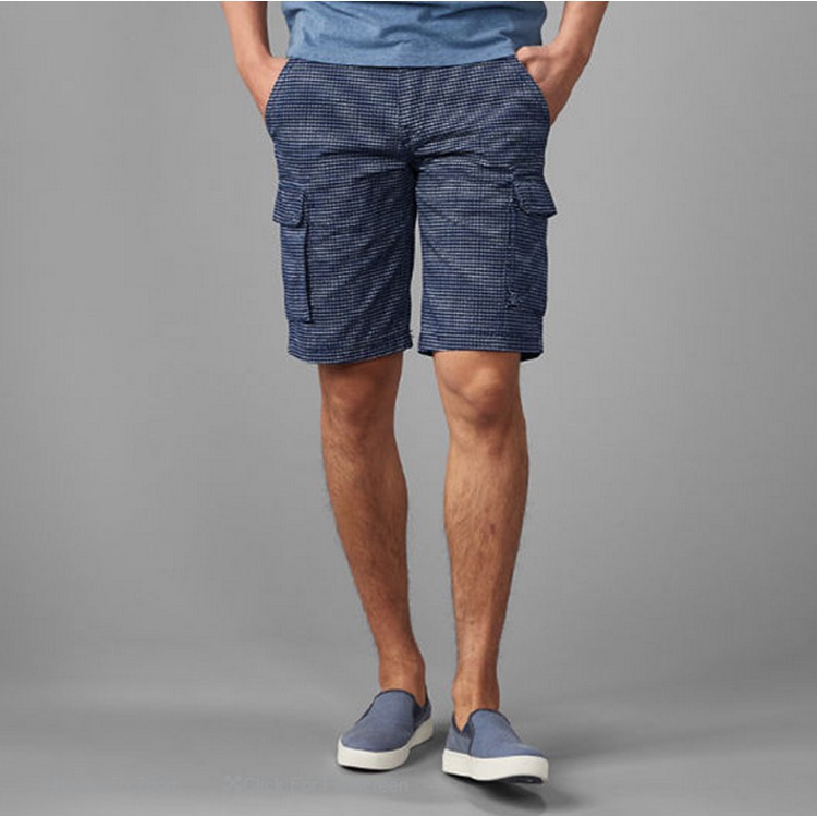  Celana  Pendek Katun  Motif Magnolia Warna  Biru  Muda Untuk 