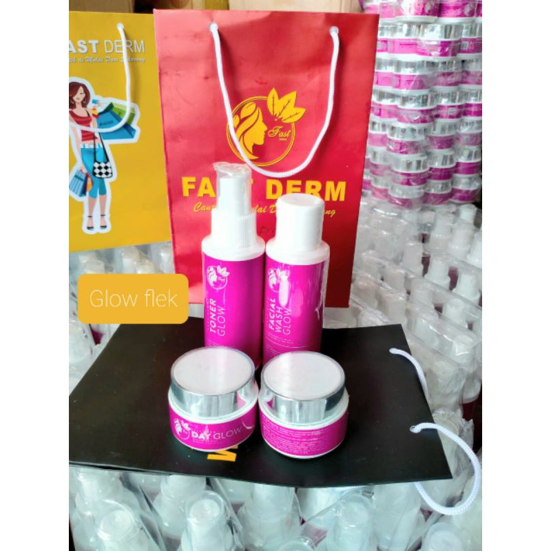 FAST DERM SKINCARE ORIGINAL BPOM,GLOW FLEK