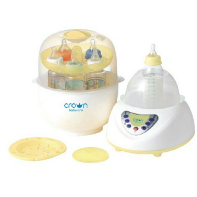 Sterilizer Botol Susu Bayi  CROWN Easydry Steamer CR1088 6 Bottle / Sterilisator Warmer Botol Susu