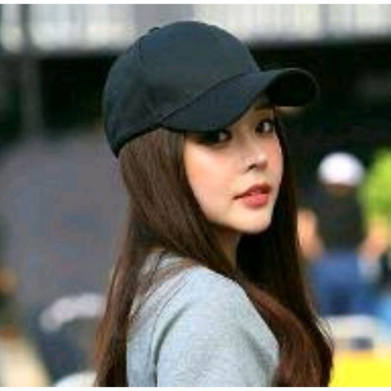 Topi Pria Baseball Polos Wanita Unisex PoloCaps Premium Termurah Warna Hitam Dan Putih