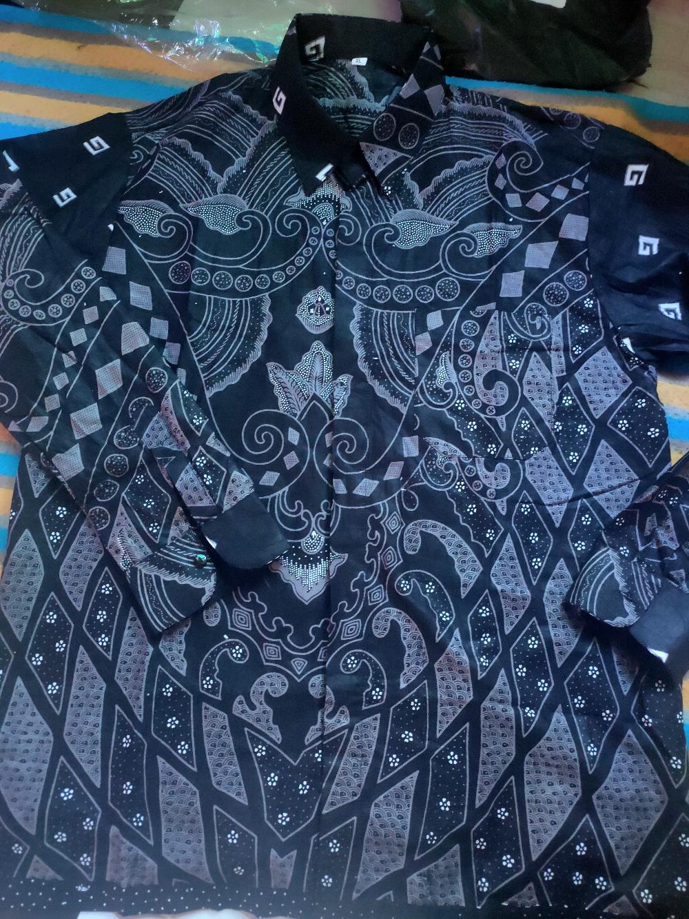 Baju Kemeja Batik Kantor Pria Lengan Panjang Fashion Solo Bw 246