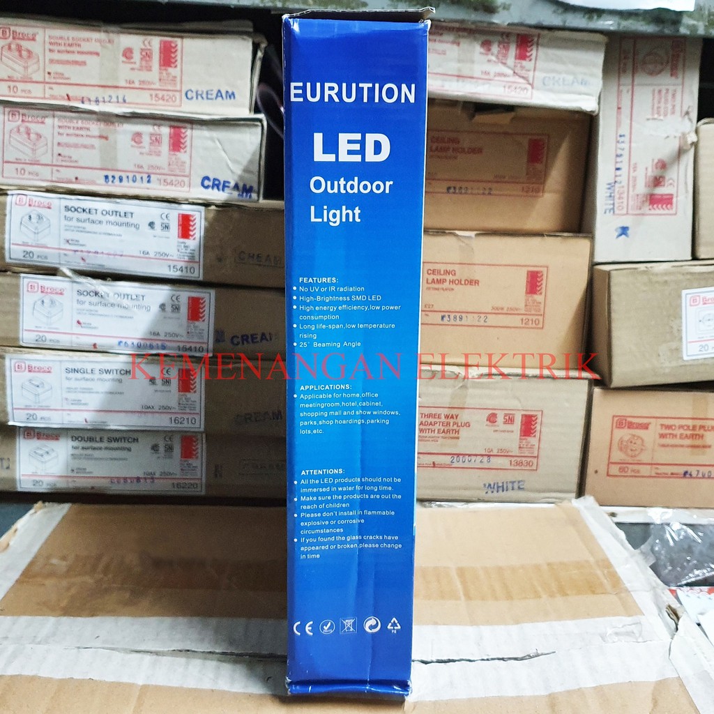 LAMPU LED SOROT SMD 50 WATT 50 W EURUTION FLOOD LIGHT LED 50W 50WATT 220V OUTDOOR