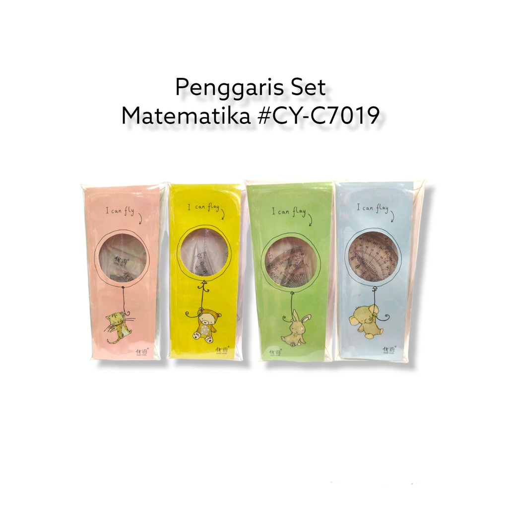 

Penggaris Set Matematika Impor School #C-7019 Ruler Seth Math Pastick / Busur / Penggaris Segitiga – SHSNP