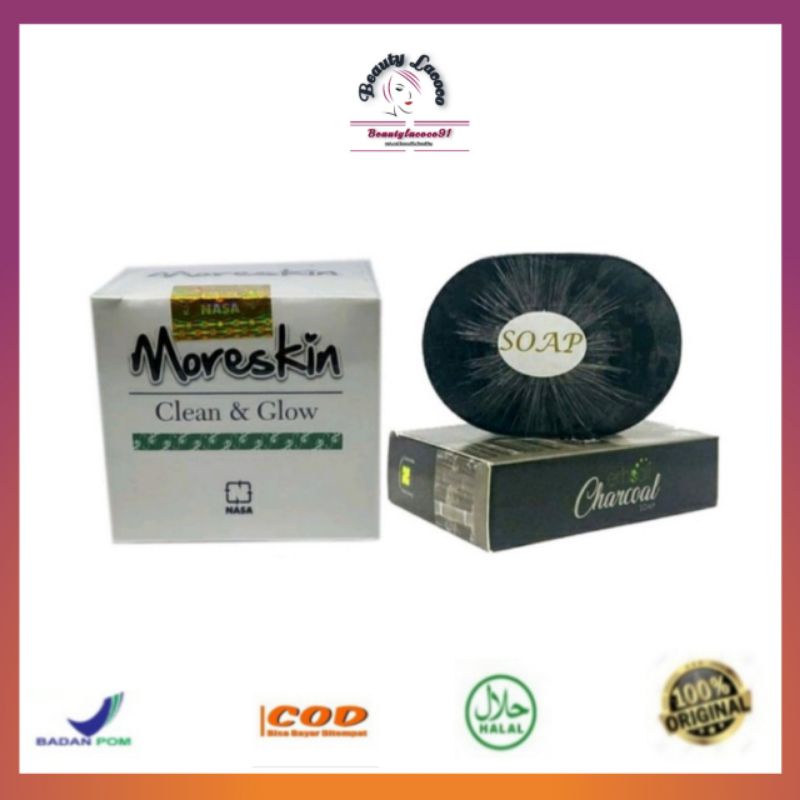 MORESKIN CLEAN AND GLOW Paket Glowing Bebas Flek Hitam Beautylacoco91