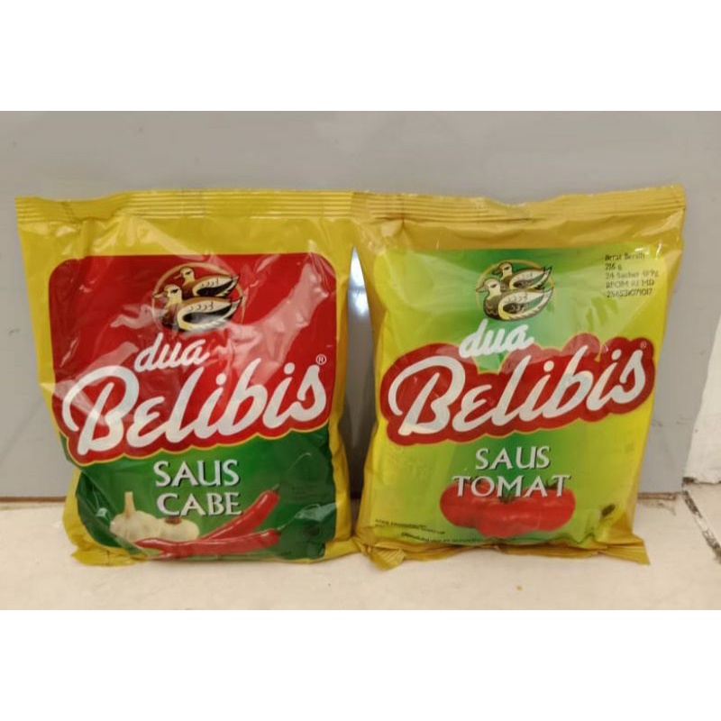 

DUA BELIBIS SAOS CABE / SAOS TOMAT ( 1pack 24sachet x 9gram
